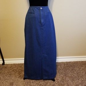 Maxi Denim Skirt